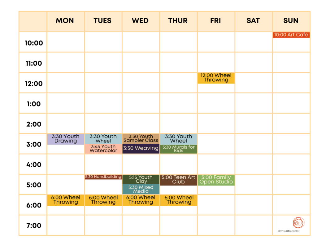 Website Class Calendar-Spring 2026 Session 1