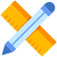 pencil and ruler icon